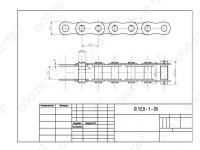 Цепь грузовая пластинчатая G12,5-1-20